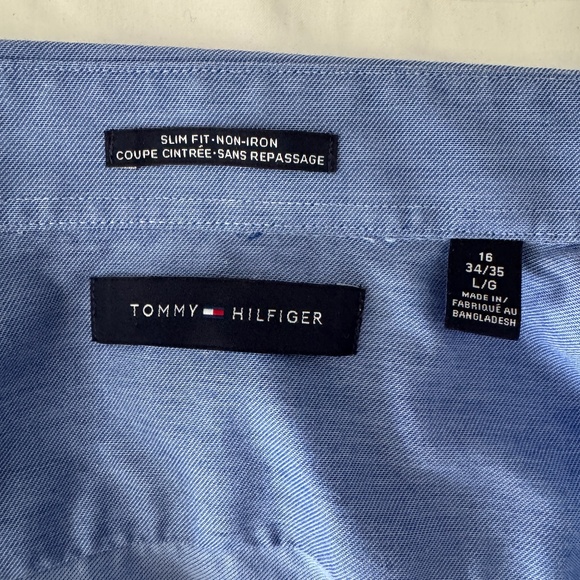 Tommy Hilfiger - Blue Long Sleeve Button Down Shirt - Picture 3 of 5